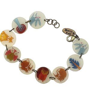 Bracelet Woodland Owl Rabbit Fox Creatures Beijo Brasil Retired Holiday Gift